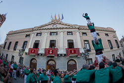 Inici de la Festa Major Sabadell 2016 Pilars d'inici de Festa Major, castellers de Sabadell